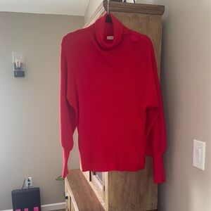 Vibrant Red Turtleneck Sweater by And Other Stories